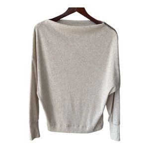 Hayden Lightweight Sweater Zipper Shoulder Size S Women